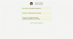 Desktop Screenshot of labs.stephenou.com