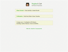 Tablet Screenshot of labs.stephenou.com